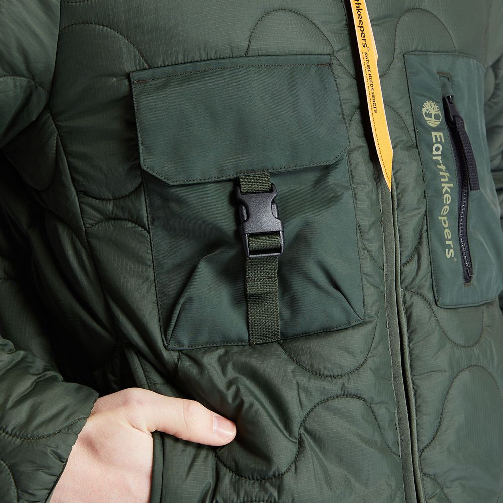 Jaqueta Masculino - Timberland Ecoriginal Ek+ Onion Quilted - NPGUR6901 - Verdes Escuro